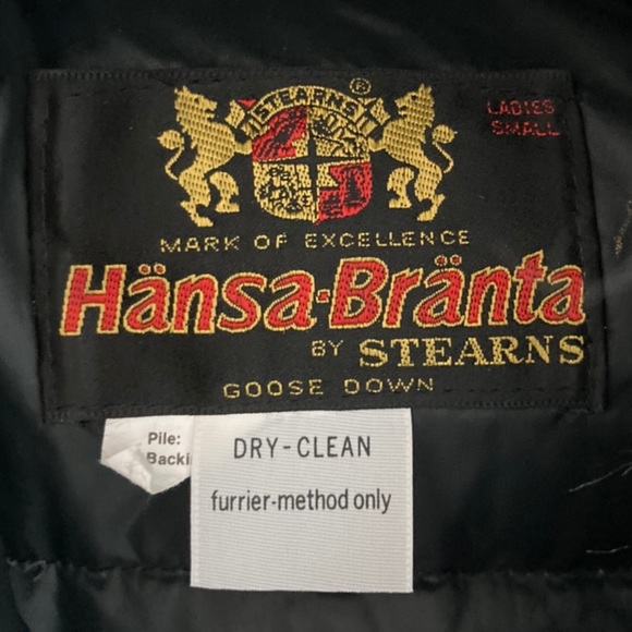 Vintage 70s Hansa Branta Faux Fur Coat Goose Down - Picture 7 of 7